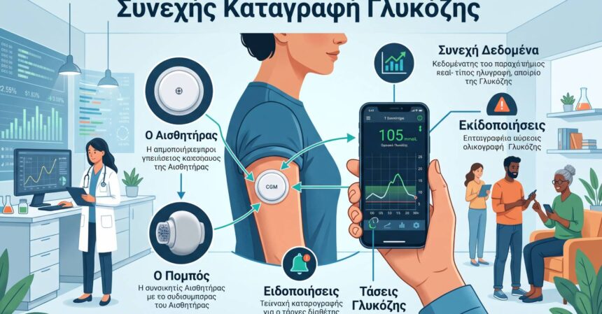 synechis katagrafi glykozis cgm eidi ofeli kai endeixeis